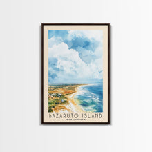 Load image into Gallery viewer, Bazaruto Island, Mozambique Watercolor Beach Print, Vacation Gift, Mozambique Wall Art, Beach Painting, Beach Decor, Beach Painting
