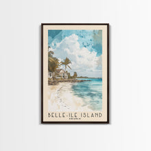 Load image into Gallery viewer, Belle-Ile Island, France Watercolor Beach Print, Vacation Gift, France Wall Art, Beach Painting, Beach Decor, Beach Painting
