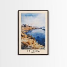 Load image into Gallery viewer, Caldera, Chile Watercolor Print, Vacation Gift, Chile Wall Art, Beach Painting, Beach Decor, Large Wall Art, Wood Frame Art
