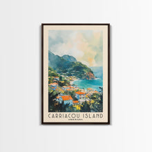 Load image into Gallery viewer, Carriacou Island, Grenada Watercolor Beach Print, Vacation Gift, Grenada Wall Art, Beach Painting, Beach Decor, Beach Painting
