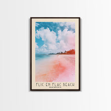 Load image into Gallery viewer, Flic en Flac Beach, Mauritius Watercolor Beach Print, Vacation Gift, Mauritius Wall Art, Beach Painting, Beach Decor, Beach Painting

