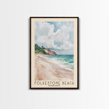 Load image into Gallery viewer, Folkestone Beach, Barbados Watercolor Beach Print, Vacation Gift, Barbados Wall Art, Beach Painting, Beach Decor, Beach Painting
