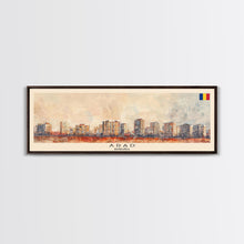 Carregar imagem no visualizador da galeria, Arad Romania Travel Art, City Art, Framed Canvas Print or Metal Wall Art, Europe Travel Poster, Panoramic Wall Art, Extra Wide Wall Art
