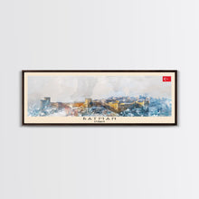 Load image into Gallery viewer, Batman TurkeyPanoramic Travel Poster, Framed Canvas Print or Metal Wall Art, Travel Art, Home Decor, Panoramic Painting, Midcentury Art

