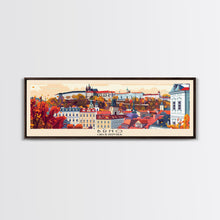 Carregar imagem no visualizador da galeria, Brno CzechRepublic art Travel Print Wall Art, Panoramic City Art, Travel Art, Wall Decor, Vacation Gift, Framed Canvas Print Or Metal Art
