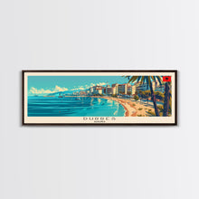 Load image into Gallery viewer, Durres Albania Travel Print Wall Art, Panoramic City Art, Travel Art, Wall Decor, Vacation Gift, Framed Canvas Print Or Metal Art
