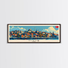 Load image into Gallery viewer, Elazig Turkey Wall Art, Panoramic Travel Poster, Panoramic Framed Canvas Print, City Wall Art, Wall Hanging Home Decor, Travel Art
