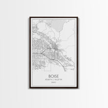 Load image into Gallery viewer, Boise Street Map, Idaho Map, City Map Art, Modern Wall Art, Wall Art, Canvas Print, Canvas Wall Art, Home Décor Wall Art, Travel Print
