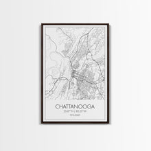 Load image into Gallery viewer, Chattanooga Street Map, Tennessee Map, City Map Art, Modern Art, Wall Art, Canvas Print, Canvas Wall Art, Office Wall Art, Travelling Gifts

