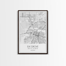 Load image into Gallery viewer, Elk Grove Street Map, California Map, City Map Art, Minimalist Art, Wall Art, Canvas Print, Bedroom Wall Art, Housewarming Gift, Travel Art
