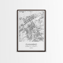 Load image into Gallery viewer, Islamabad Street Map, Pakistan Map, City Map Art, Minimalist Art, Wall Art, Canvas Print, Travel Lover Gift, Living Room Art, Travel Prints
