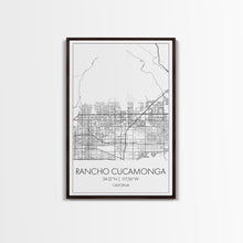Load image into Gallery viewer, Rancho Cucamonga Street Map, California Map, City Map Art, Minimalist Art, Wall Art, Canvas Print, Office Wall Art, Bon Voyage Gift
