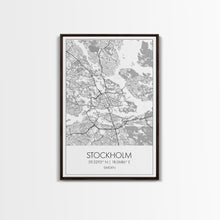 Load image into Gallery viewer, Stockholm Street Map, Sweden Map, Europe City Map Print, Modern Wall Art, Wall Art, Canvas Print, Dorm Room Décor, Wedding Gifts, Travel Art
