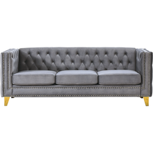 Cargar imagen en el visor de la galería, 3-seater + 2-seater Combination sofa.GREY VELVET
