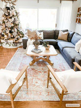 Load image into Gallery viewer, Rust Maayon Washable Rug
