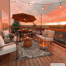 Cargar imagen en el visor de la galería, Charcoal Kilmacolm Indoor &amp; Outdoor Rug - Clearance
