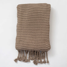 Cargar imagen en el visor de la galería, Ozarke Organic Cotton Comfy Knit Throw Blanket Extra Large 54 x 72 inches
