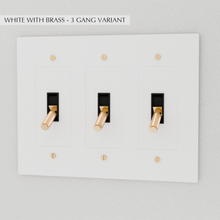 Load image into Gallery viewer, The Brass Toggle Switch (1 to 5 Gang)
