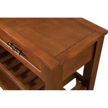 Load image into Gallery viewer, Console Sofa Table with 2 Storage Drawers and 2 Tiers Shelves, Mid-Century Style 42&quot; Solid Wood Buffet Sideboard for Living Room Furniture Kitchen Dining Room Entryway Hallway, Brown
