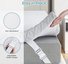 Load image into Gallery viewer, Sleepmax 3 Inch Firm Mattress Topper King Size- Firm to Extra Firm Memory Foam Bed Topper - Relieve Back Pain - High Density Foam Mattress Pad with Sk
