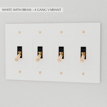 Load image into Gallery viewer, The Brass Toggle Switch (1 to 5 Gang)
