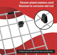 Load image into Gallery viewer, Granatan 27-1/2&quot; x 13-1/2&quot; x 1-1/4&quot; Sink Protectors for Kitchen Sink - Sink Bottom Grid - Stainless Steel Sink Protector - Sink Grate for Bottom of Ki
