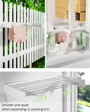 Cargar imagen en el visor de la galería, Vikaqi Wall Mounted Clothes Drying Rack 40 inches, Foldable Wall Mount Laundry Drying Rack Folding Indoor, Drying Rack Clothing Collapsible, Towel Dry
