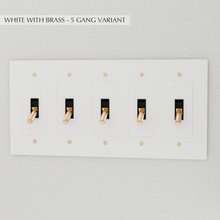 Load image into Gallery viewer, The Brass Toggle Switch (1 to 5 Gang)
