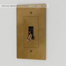Load image into Gallery viewer, The Brass Toggle Switch (1 to 5 Gang)
