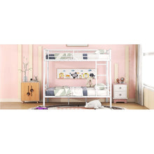 Load image into Gallery viewer, Full XL Over Queen Metal Bunk Bed, White
