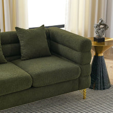 Carregar imagem no visualizador da galeria, 3-seater + 2-seater Combination sofa.Green teddy
