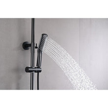 Cargar imagen en el visor de la galería, 2-Function Thermostatic Rainfall Shower System in Matte Black
