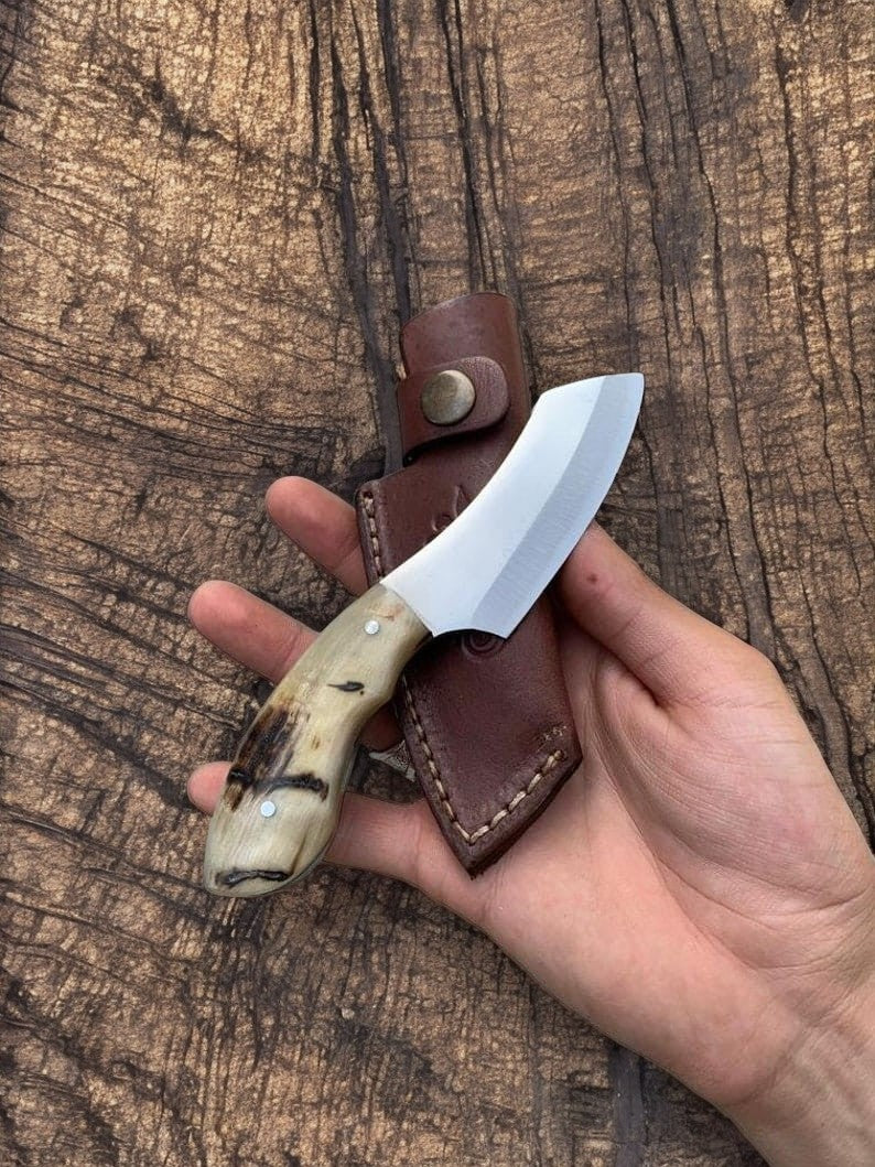 Custom Handmade D2 Steel Skinning Knife – 7.5