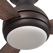 Cargar imagen en el visor de la galería, 48&quot; Beckette Farmhouse Flush Mount Reversible Ceiling Fan with Lighting and Remote Control
