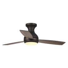 Cargar imagen en el visor de la galería, 48&quot; Beckette Farmhouse Flush Mount Reversible Ceiling Fan with Lighting and Remote Control
