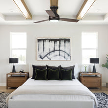 Cargar imagen en el visor de la galería, 48&quot; Beckette Farmhouse Flush Mount Reversible Ceiling Fan with Lighting and Remote Control
