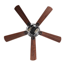 Cargar imagen en el visor de la galería, 48&quot; Ummuhan Industrial Flush Mount Reversible Ceiling Fan with Lighting and Remote Control
