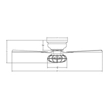 Cargar imagen en el visor de la galería, 48&quot; Ummuhan Industrial Flush Mount Reversible Ceiling Fan with Lighting and Remote Control
