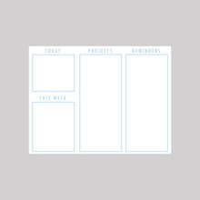 Cargar imagen en el visor de la galería, Agenda Organizer Minimalistic     Dry Erase  -   Removable     Adhesive Decal
