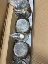 Load image into Gallery viewer, Progress Lighting Calhoun Collection 30-1/4 in. 4-Light Gold Vintage Brass Clear Glass Farmhouse Urban Industrial Bathroom Vanity Light
