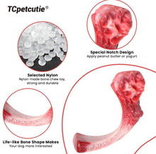 Load image into Gallery viewer, Steak Shape Beef Flavor Nylon Indestructible Dog Bone Chew Toy
