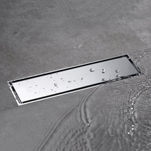 Load image into Gallery viewer, Chrome brass floor drain 11.8inch x 4.3 inch
