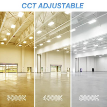 Load image into Gallery viewer, 1.2ft LED Linear High Bay Lights | Adjustable CCT &amp; Wattage 150W | 3000K-4000K-5000K | 22,500 Lumens Max | Versatile Lighting Solution
