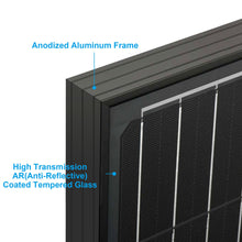 Load image into Gallery viewer, ACOPOWER 100 Watts Monocrystalline Solar Panel
