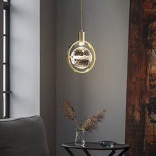 Carregar imagem no visualizador da galeria, Modern Ring Crystal LED Pendant Light
