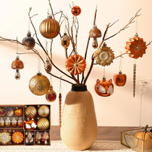Carregar imagem no visualizador da galeria, Woodland Fall Christmas Tree Ornaments Set, 50-Piece Autumn Harvest Ornaments
