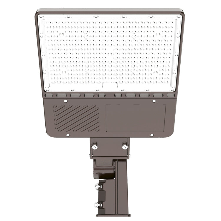 150W LED Shoebox Pole Light, Slip Fitter - 5000K and 21000 Lumens, AC100-277V, 0-10V Dimmable LED Street Lights