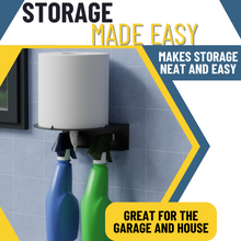 Cargar imagen en el visor de la galería, Center-Pull Paper Towel &amp; Spray Bottle Holder
