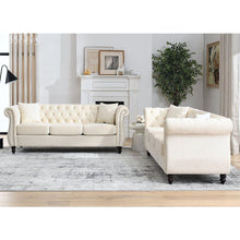 Carregar imagem no visualizador da galeria, 3-seater + 3-seater Combination sofa.Beige Velvet(W834S00063)
