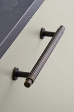 Load image into Gallery viewer, Dark Rubbed Bronze &quot;Villa&quot; Cabinet Knobs and Pulls | Fluted Cabinet Hardware
